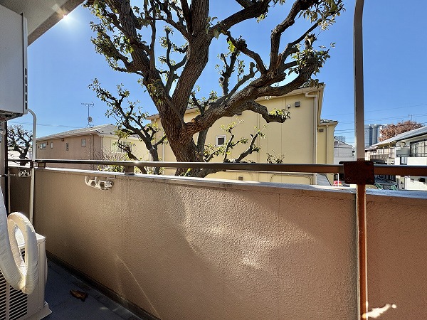 ライオンズマンション上野毛第2_南向きバルコニーの写真