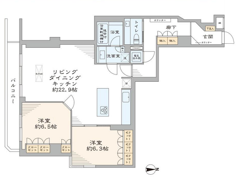 募集中　509号室（2LDK／87.78㎡）15,980万円