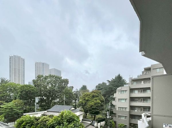 目黒グレースマンション_洋室のバルコニーの眺望の写真1