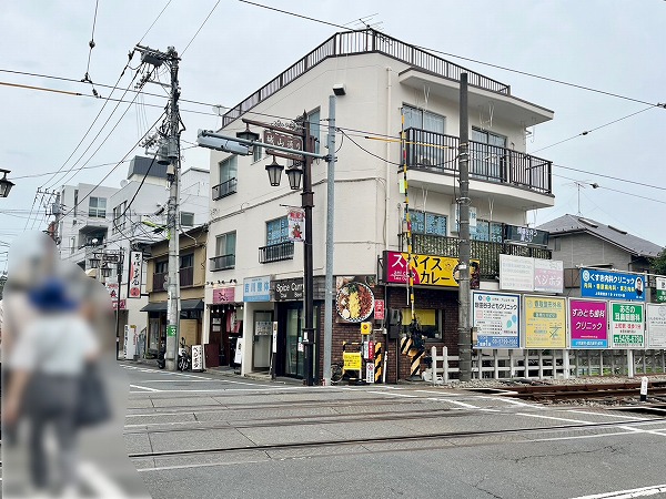上町駅前の様子
