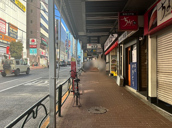 大森駅前のアーケード街