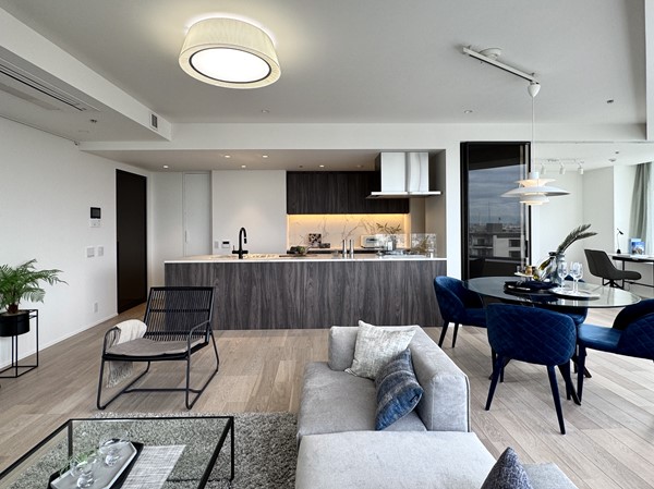 白金タワー_ゆったりとしたLDKの写真