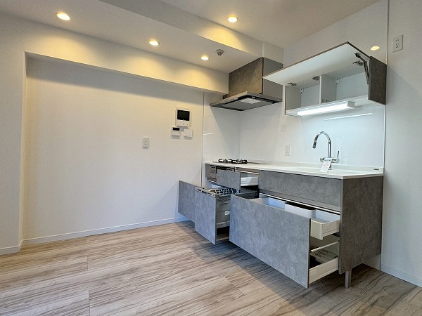 スタジオエアー白金_キッチンの収納の写真