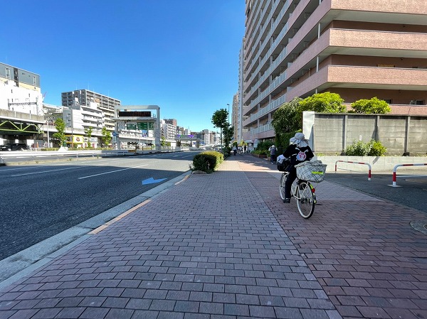 ライオンズマンション大森までの歩道