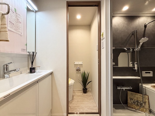 代々木第2コーポラス_水回りがまとまったサニタリールームの写真