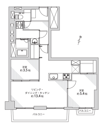 募集中　203号室（2LDK／57.03㎡）5,080万円