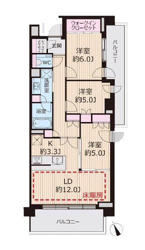 募集中　206号室（3LDK／76.20㎡）10,800万円