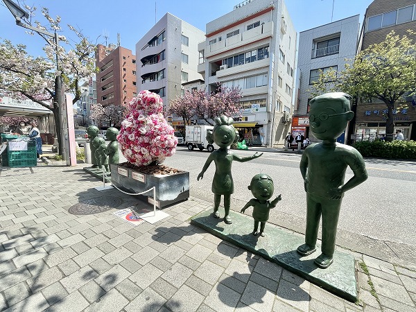 サザエさんの銅像