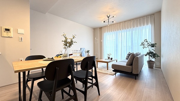 アーバンドックパークシティ豊洲タワーA_ゆとりあるリビングダイニングキッチンの写真