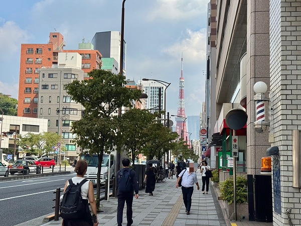 三田駅からマンションまでの道のり