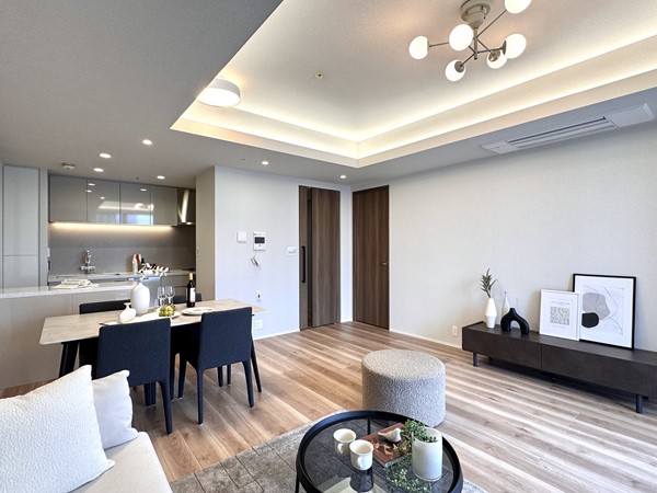 パークタワー品川ベイワード_ナチュラルモダンなメインルームの写真