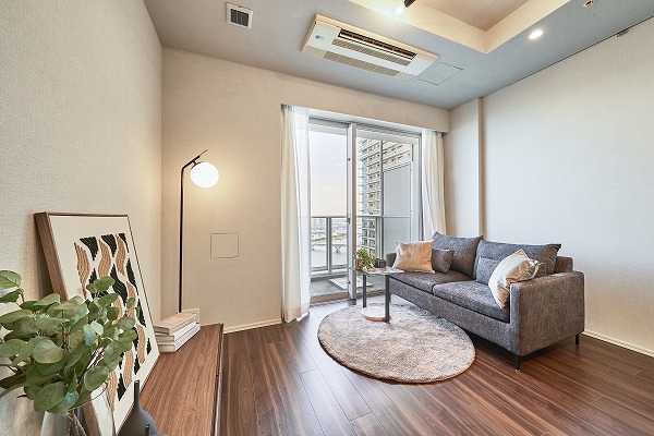 ザ・パークハウス晴海タワーズ ティアロレジデンス_リビングの写真