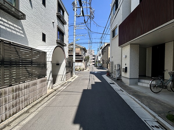 三洋マンション付近の道