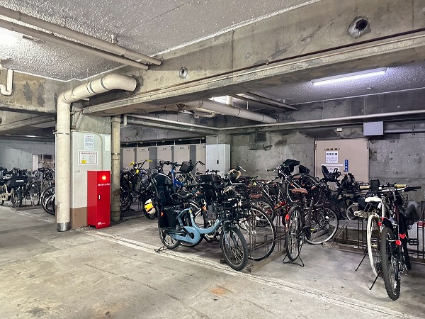 松風園コーポ　駐輪場