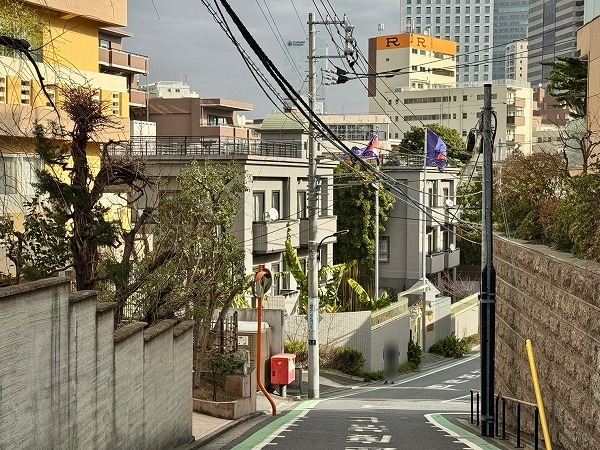 マンション周辺の道