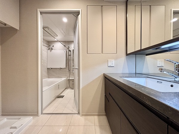 アトラス青山レジデンシャル_水回りがまとまったサニタリールームの写真