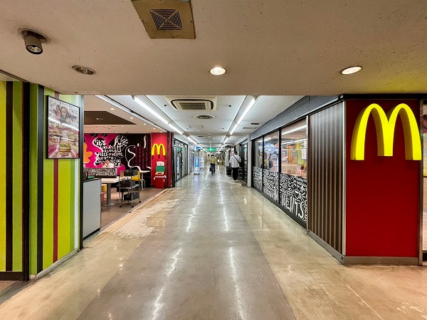 幡ヶ谷ゴールデンセンター地下街　マクドナルド