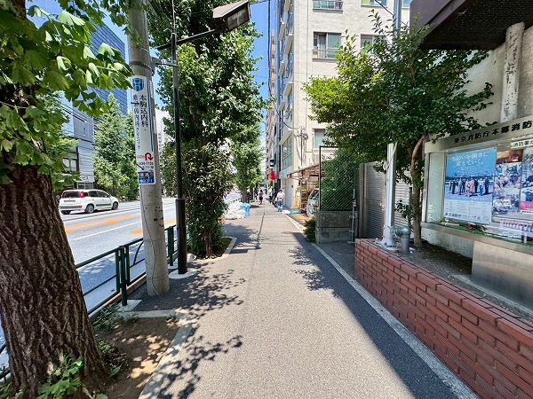 マンションまでの道