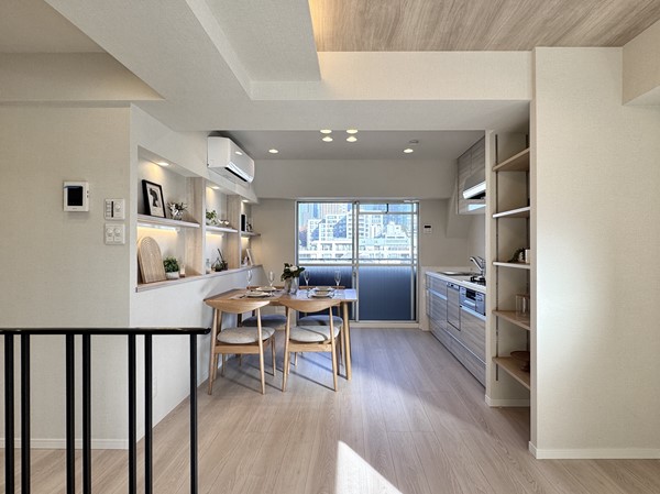 セントラル三田_家具付きのお部屋の写真