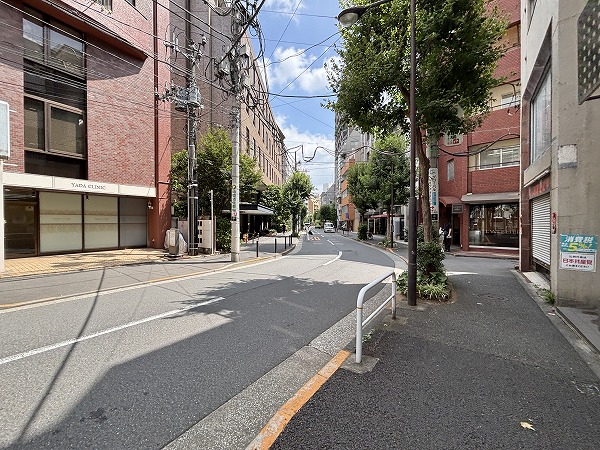 マンションまでの道
