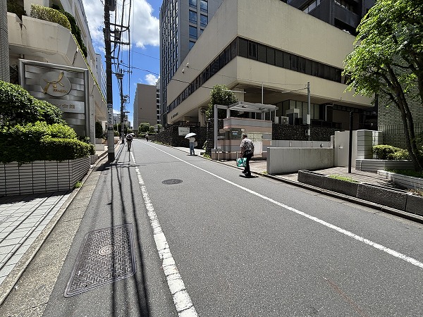 マンションまでの道