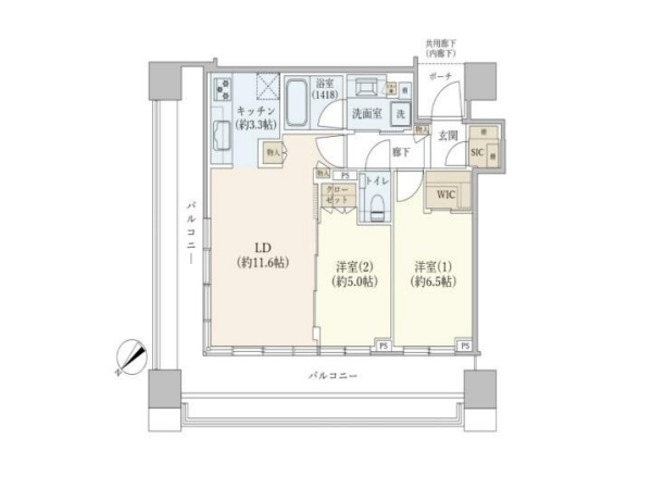スカイフォレストレジデンス_間取り図の写真
