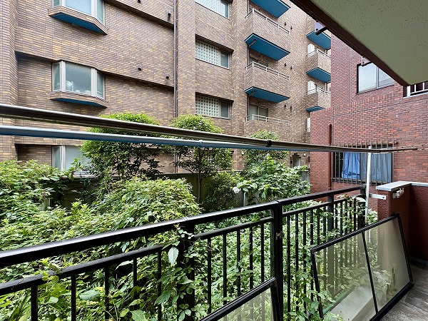 グリュックT玉川_バルコニーと専用庭の写真