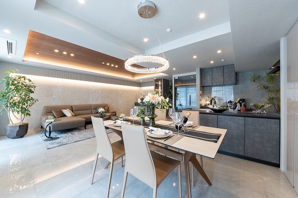 テラス渋谷美竹_お洒落なリビングダイニングの写真