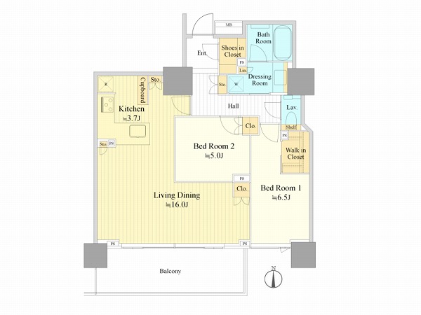 ベイサイドタワー晴海_間取り図の写真