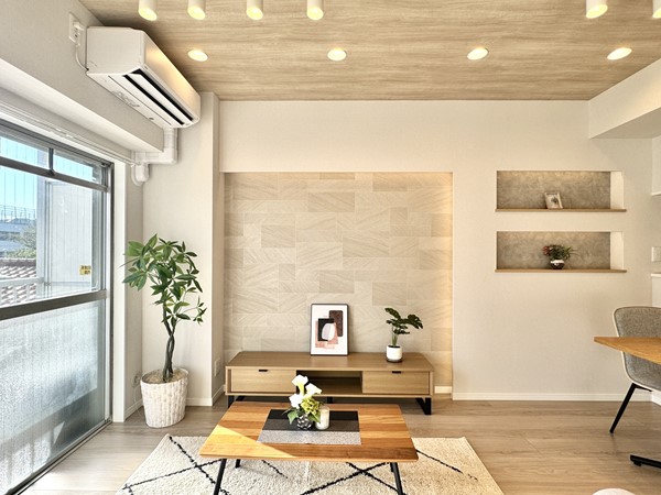 エンゼルハイム多摩川_お洒落なアクセントクロスの写真