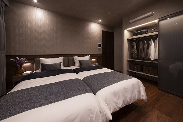 テラス渋谷美竹_メインのベットルームに最適な洋室の写真3