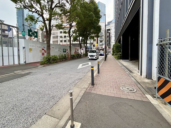 マンションまでの道