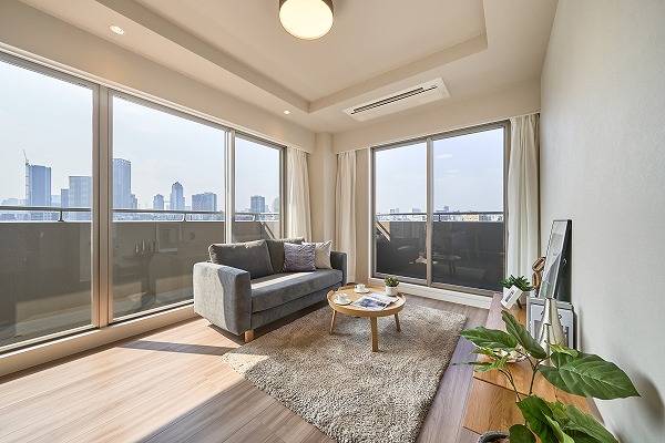 キャナルワーフタワーズWEST_2面採光の写真