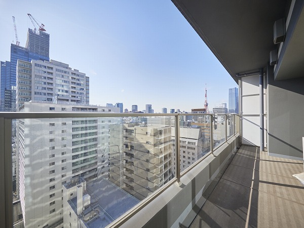 パークコート浜離宮ザタワー_南向きのバルコニーの写真