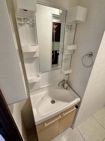 ワセダ山崎マンション_使いやすそうな洗面化粧台の写真
