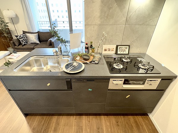 カテリーナ代々木プレイス_シックな雰囲気のシステムキッチンの写真
