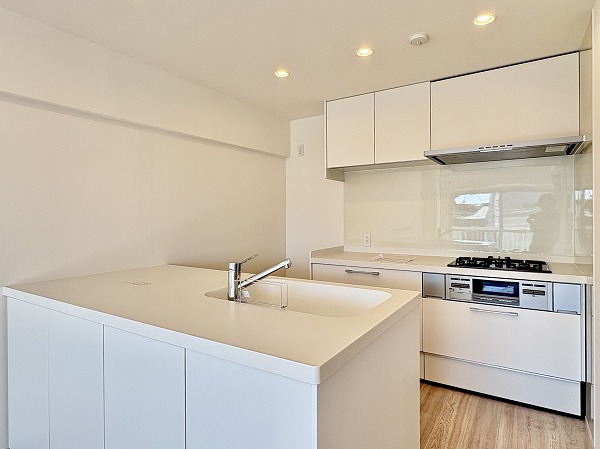 等々力ビューハイツ_動線良好なⅡ型キッチンの写真