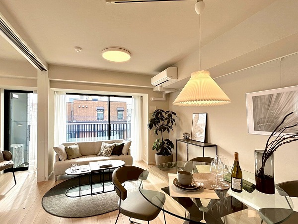 シティハウス四谷坂町_お洒落なLDKの写真