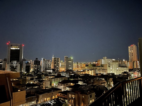 アベニュー世田谷_バルコニーからの夜景の写真