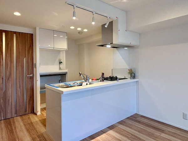 ペイサージュ音羽壱番館_リノベーション済みのキッチンの写真