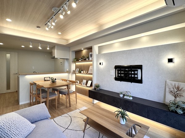 コスモ旗の台_間接照明が印象的なお部屋の写真