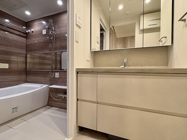 菱和パレス島津山_清潔感のあるパウダールームの写真