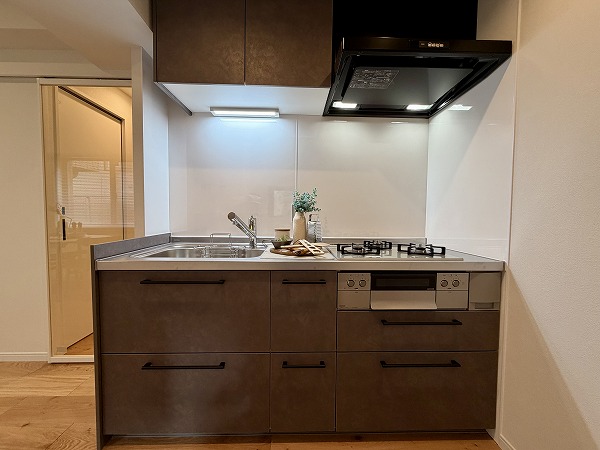 旗の台フラット_壁付キッチンの写真