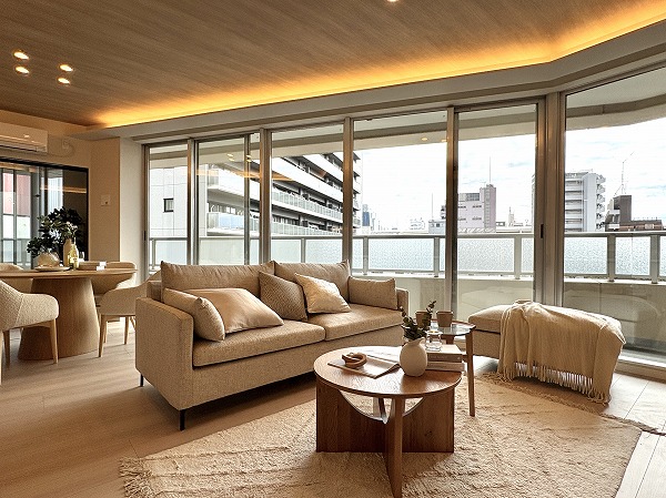 パークタワー東京フロント_リビングダイニングキッチンの写真4