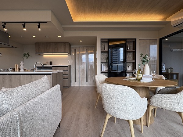 パークタワー東京フロント_リビングダイニングキッチンの写真5