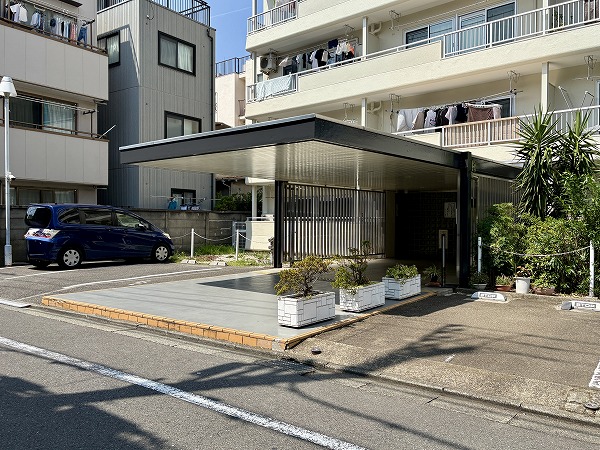 上町マンション アプローチ