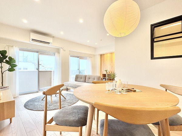 セントラル経堂_ゆとりあるリビングダイニングキッチンの写真