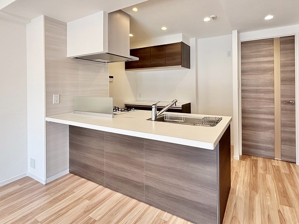 ビラカーサ四谷四丁目_リノベーション済みのキッチンの写真
