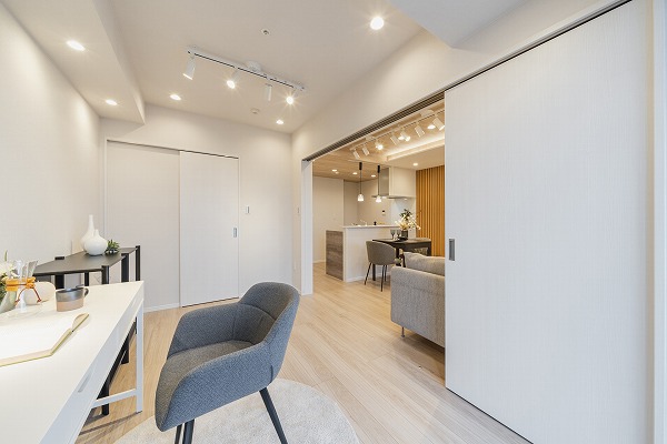 勝どきビュータワー_メインのベットルームに最適な洋室の写真