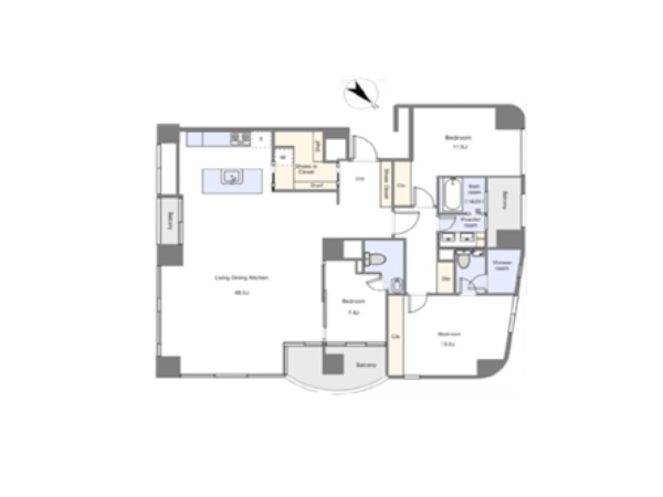 グランフォルム白金日吉坂_間取り図の写真